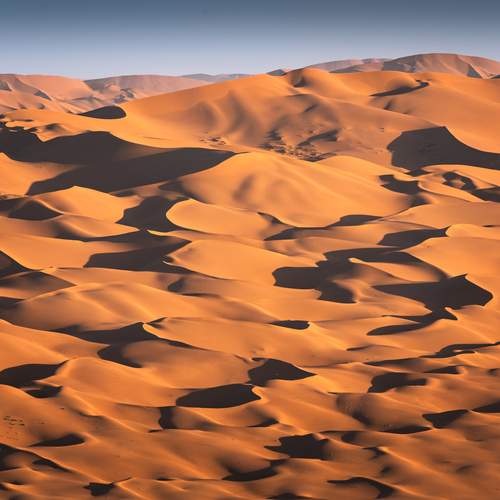 Layers of undulating sand mountains
