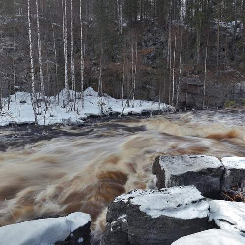 Водопады и пороги в Карелии.