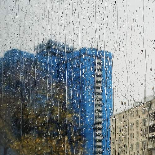 Buildings in the Rain