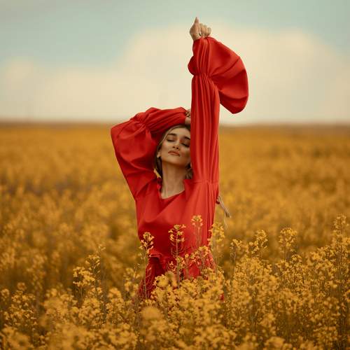 A girl on the farm