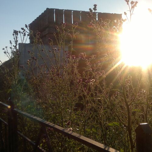 Закат в городе.