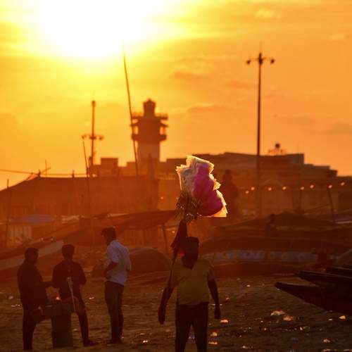 The Cotton candy seller