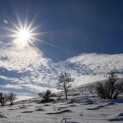 Sun and snow