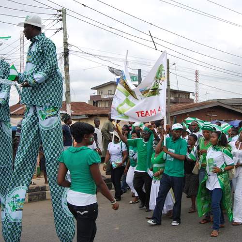 TEAM NIGERIA GREEN AND WHITE
