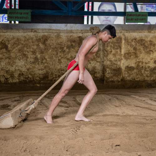 The Wrestling School in Delhi