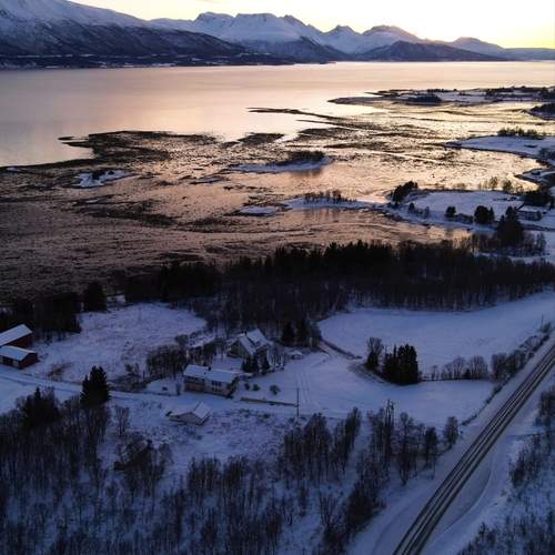 Norway fiords at winter