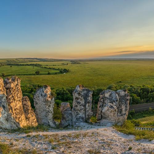 Закат в Дивногорье