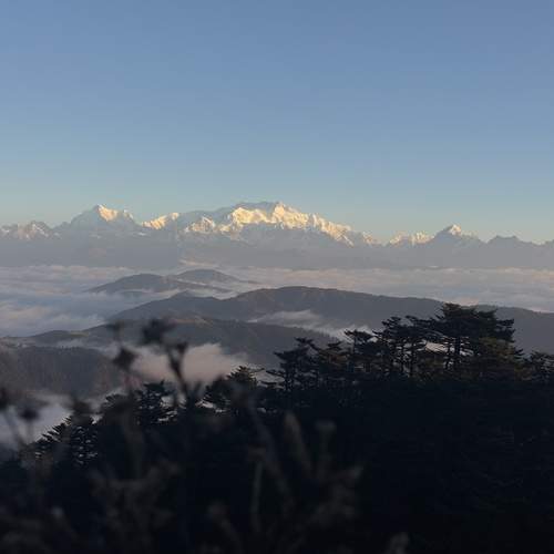 Sleeping buddha(Mt.Kanchendzonga)