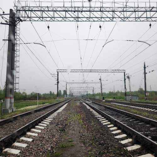 Rainy railroad