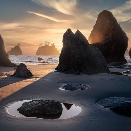 Sunlight at the ocean