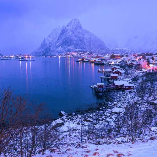 Where Mountains Meet the Frozen Dawn