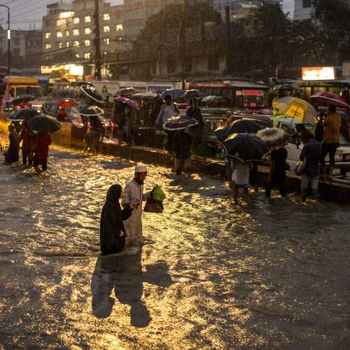 Water logging in Chittagong