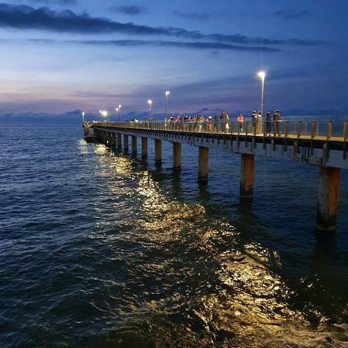 Балтийское море на закате.
