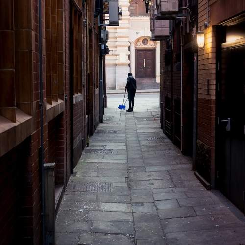 Sweeper on the Alley