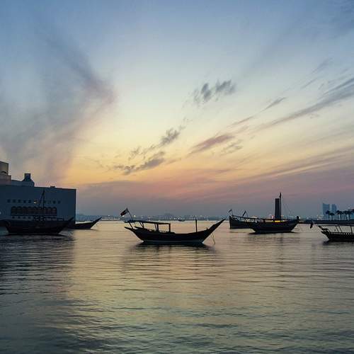 Sunset at the museum