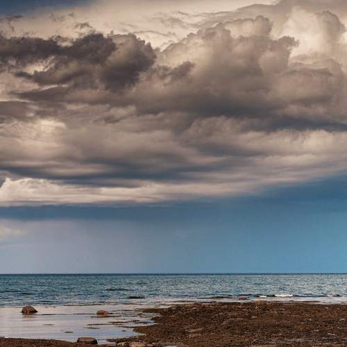 Above the sea