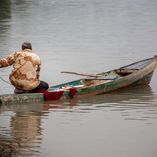 The man and his boat