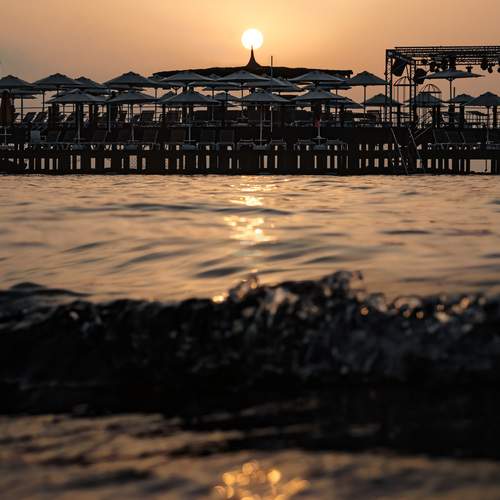 Sunrise over the pier
