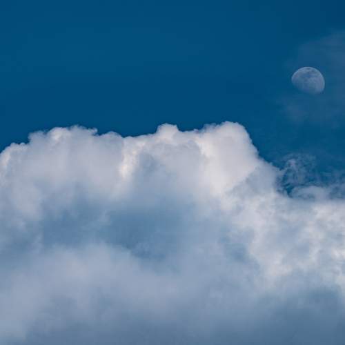 The Moon and Clouds