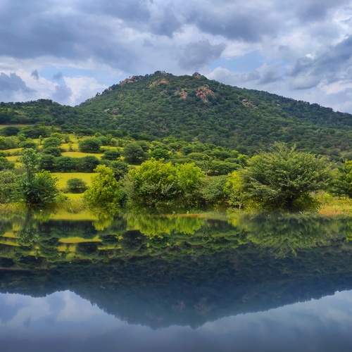 A Mountain Embraced by Reflections