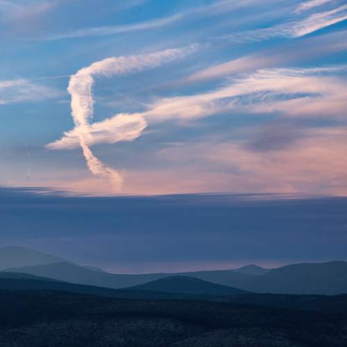 Cross sign in the sky