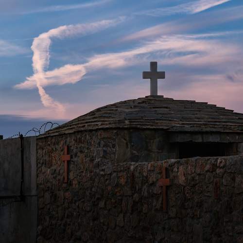 Cross sign in the sky