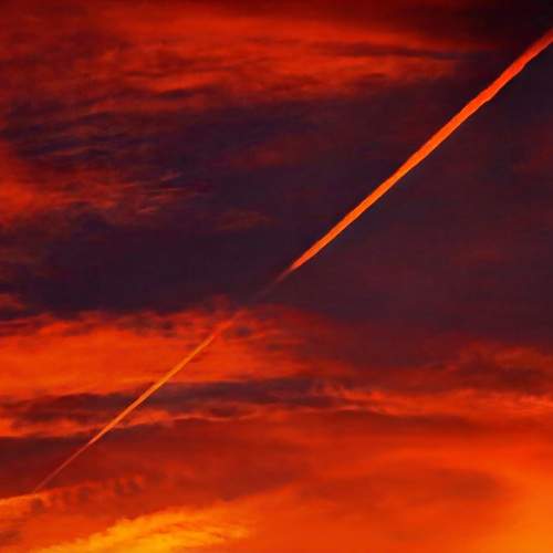 Cielo rayado.