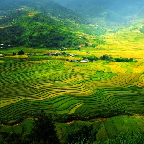 Lim Mong Valley from Khau Pha Pass