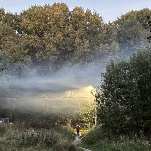 Burning fog