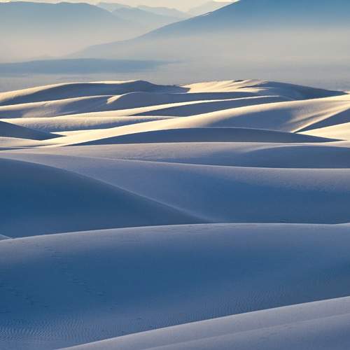 White sand dunes