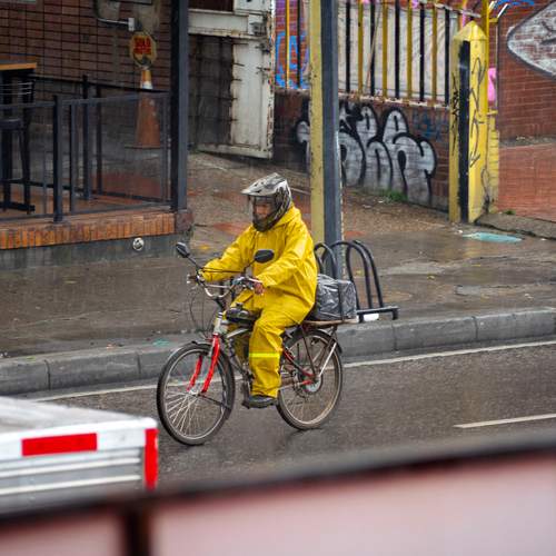 Protegido para la lluvia