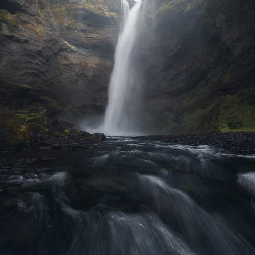 The breath of the waterfall