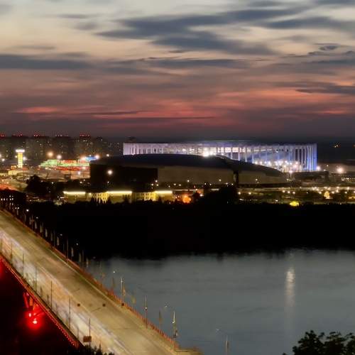 Sunset over Nizhny Novgorod