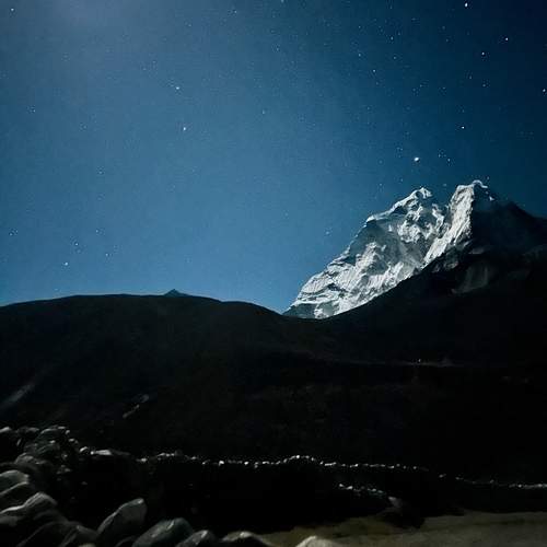 Starry night in the Himalayas