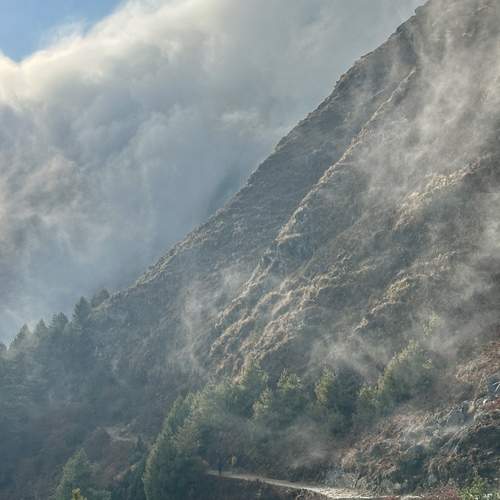 Trekking in the clouds