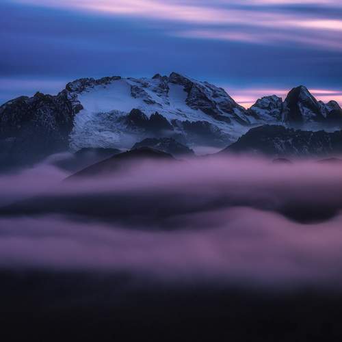 Marmolada in the evening light
