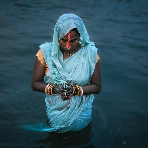 A moment from Chhath puja ghat