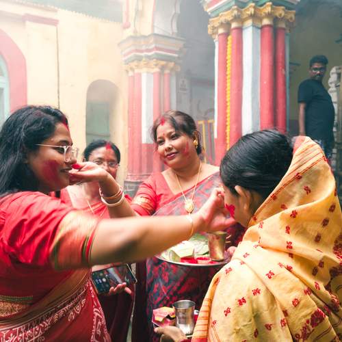 Auspicious Beginnings: Applying Sindoor