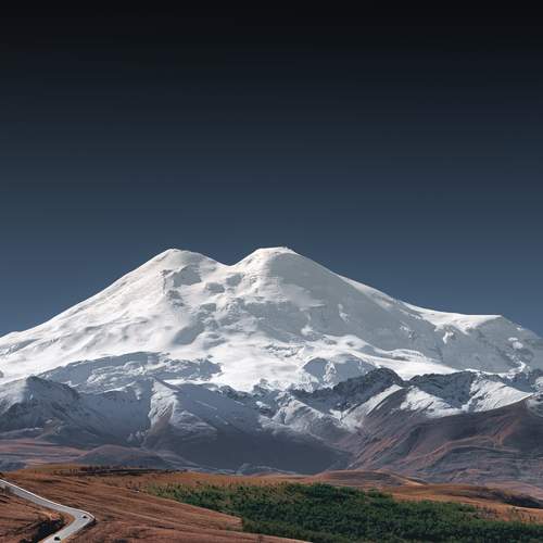 Вид на Эльбрус из Джилы-Су