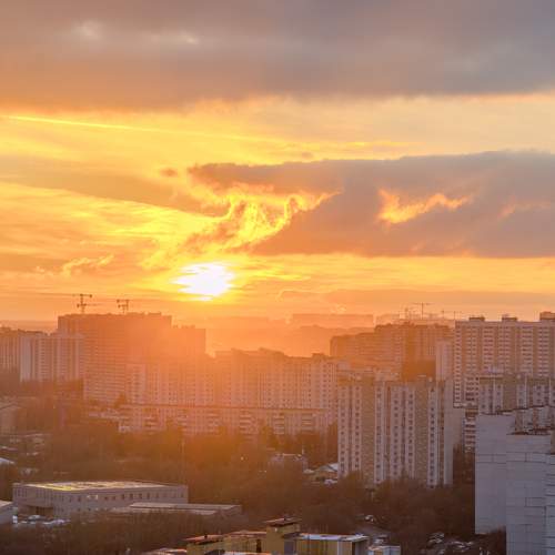 закат над сколково