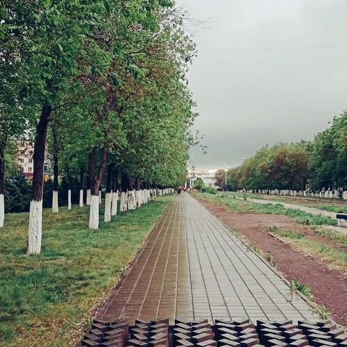 Пробежка под дождём