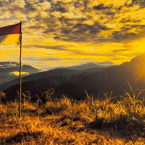 Fluttering & timeless ( the Indonesian flag)