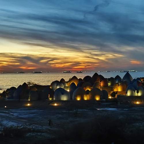 Sunset in Persian gulf