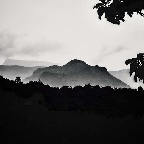 Layered landscape in India