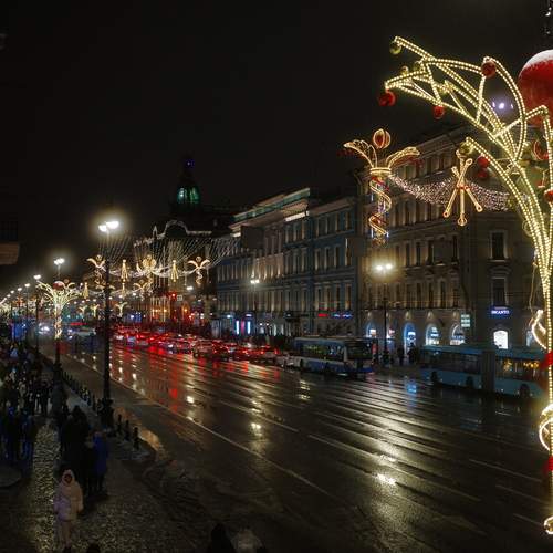 новогодний Невский проспект