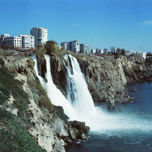 Waterfall in  the city
