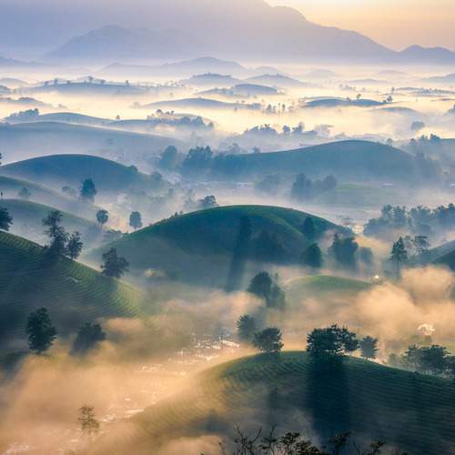 Sunrise over Long Coc, Vietnam