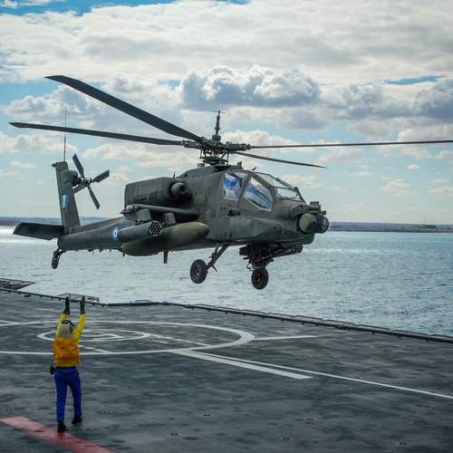 Helicopter ride on duty