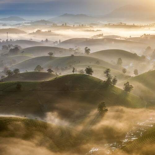 Sunrise over Long Coc, Vietnam