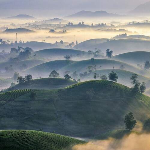 Sunrise over Long Coc, Vietnam